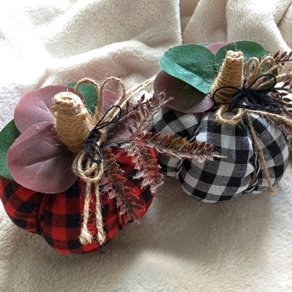 Farmhouse Fall Pumpkin Handmade Autumn Decor - Picture 1 of 5